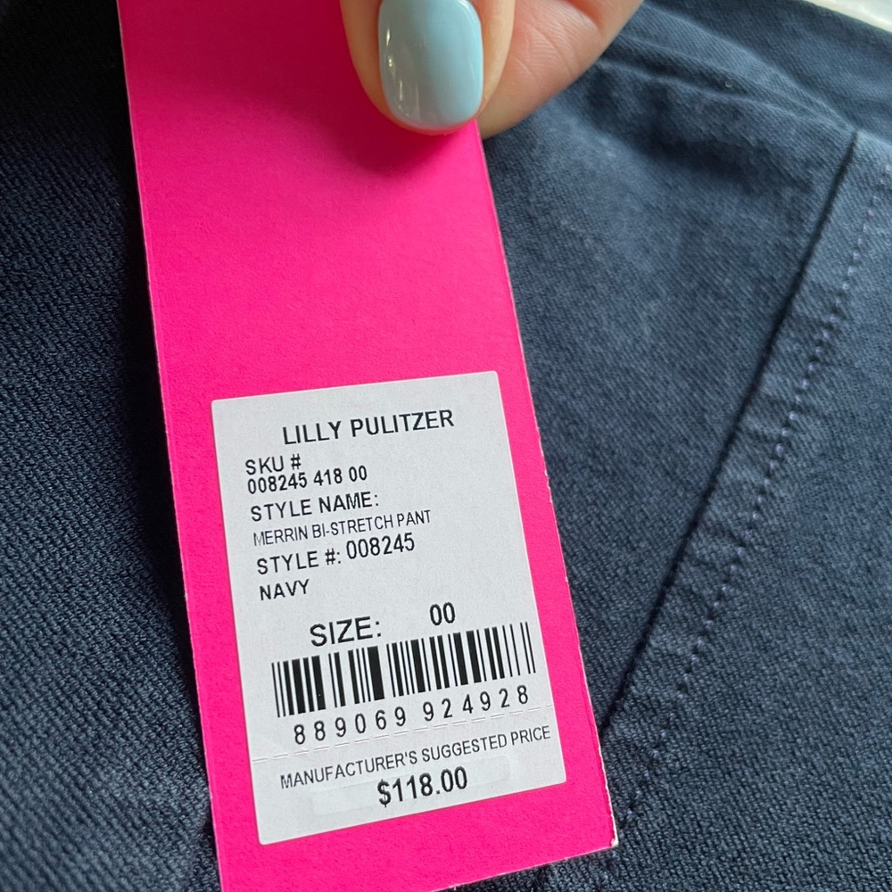 NWT Lilly Pulitzer pants 00 - Picture 4 of 4